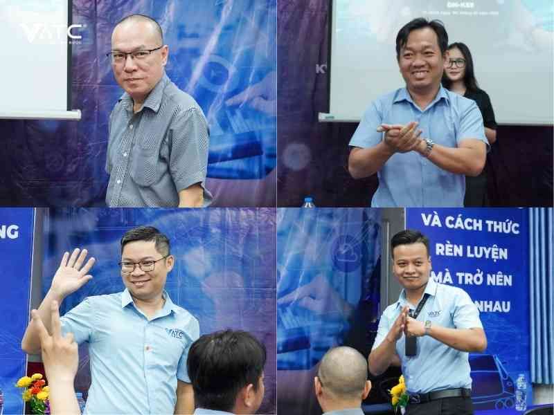 H2. Ban lãnh đạo và đội ngũ giảng viên tại Trung tâm VATC tham dự buổi lễ tốt nghiệp