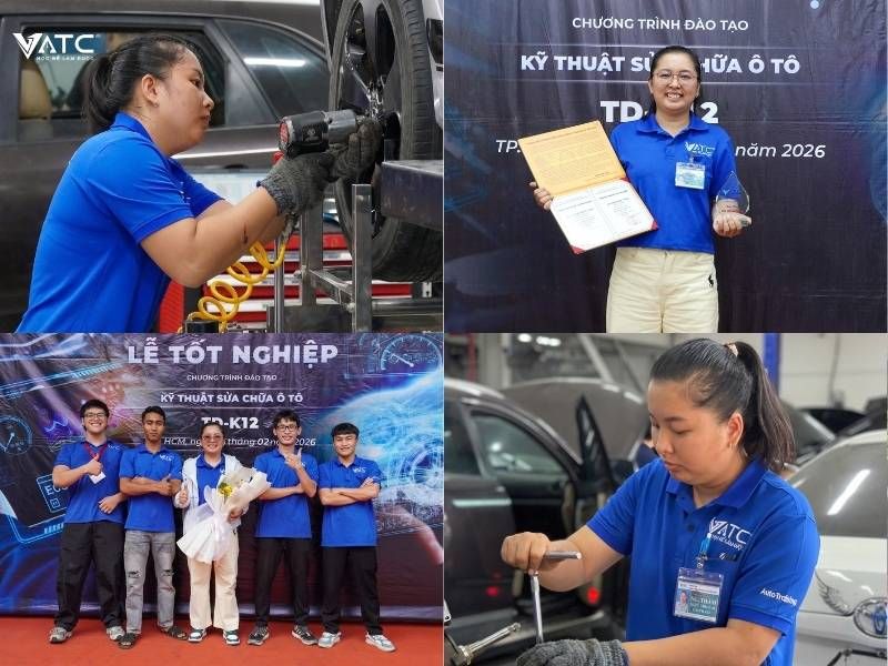 H3. Chị Nguyễn Ngọc Thắm - học viên lớp Kỹ thuật sửa chữa ô tô toàn diện K12